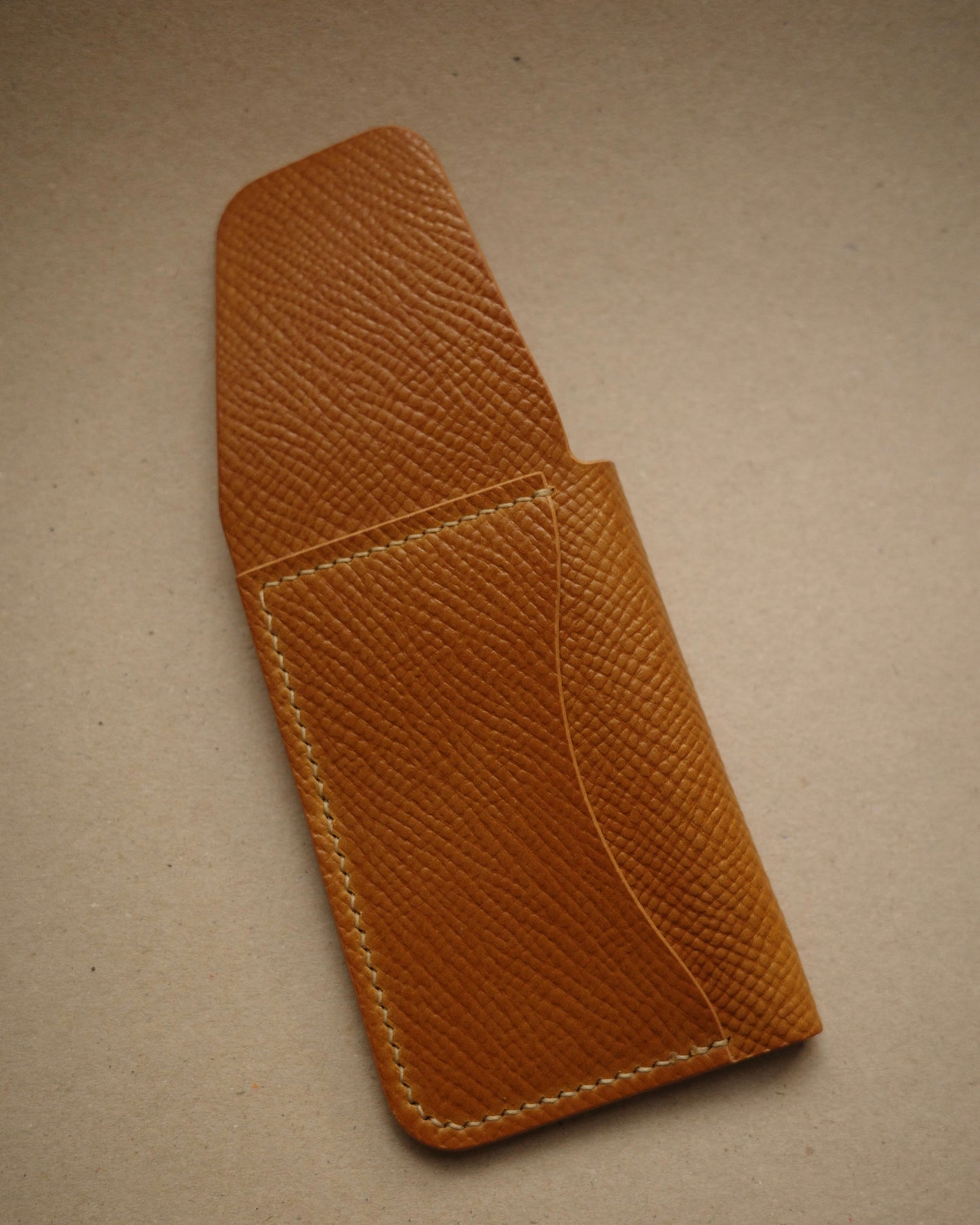 Custom Shell Cordovan The Flippy Wallet - limited whiskey fingerprint