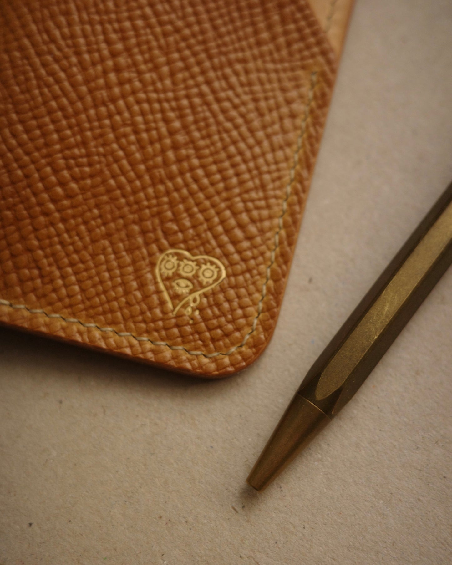 Custom Shell Cordovan The Flippy Wallet - limited whiskey fingerprint
