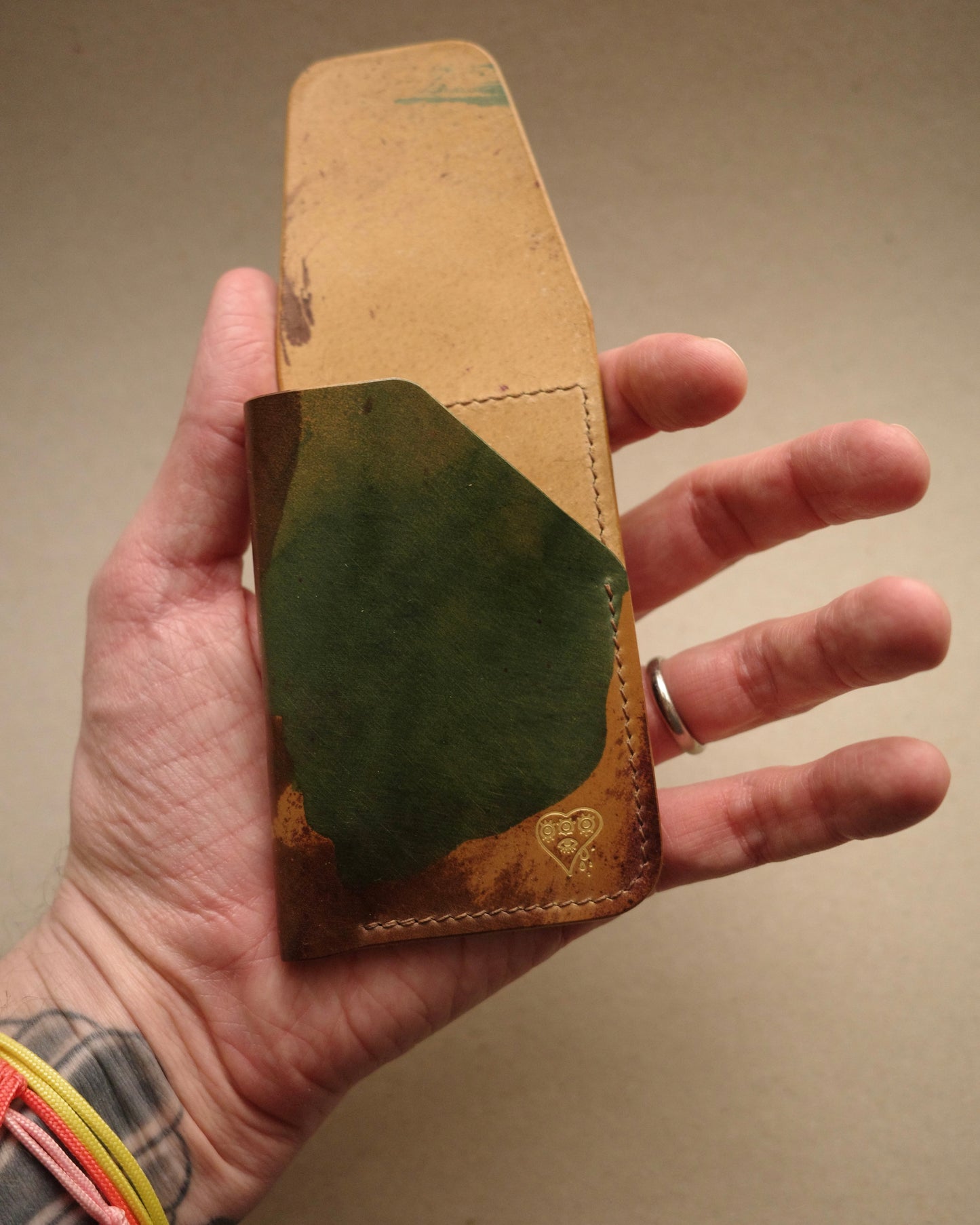 Custom Shell Cordovan The Flippy Wallet - limited cordovan.co camo no.2